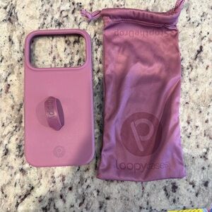 Loopy Case Dusty Plum Pebble iPhone 17 Pro